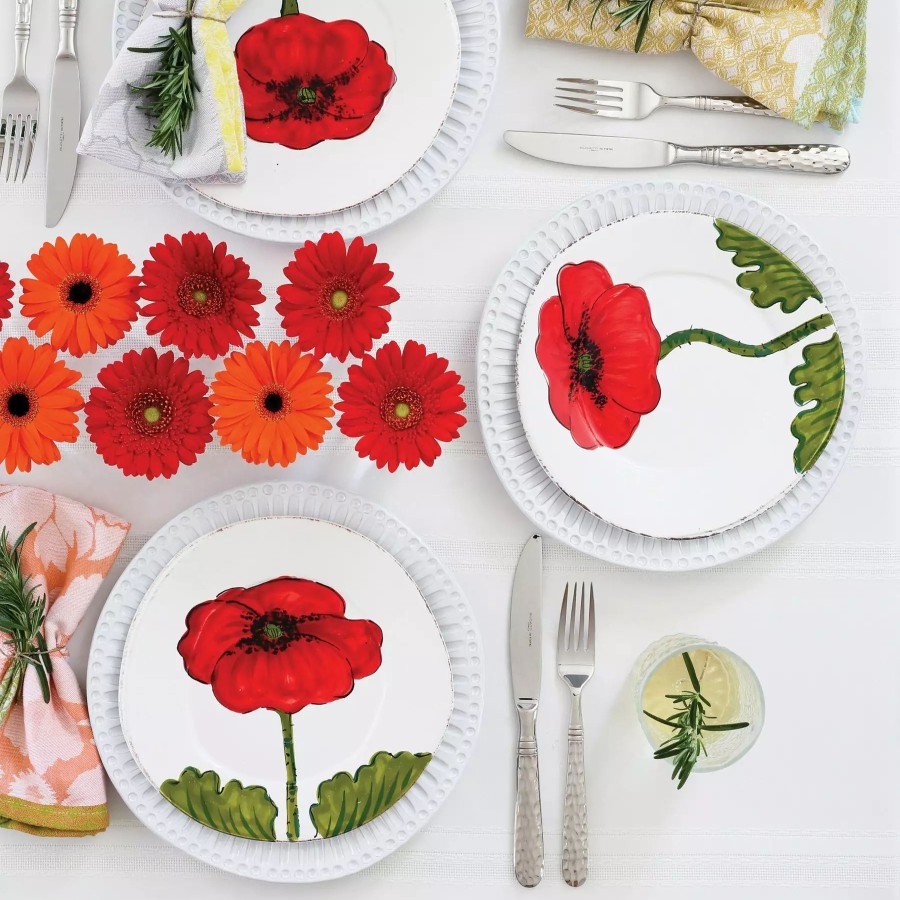 Dinnerware * | Vietri Lastra Poppy Salad Plate