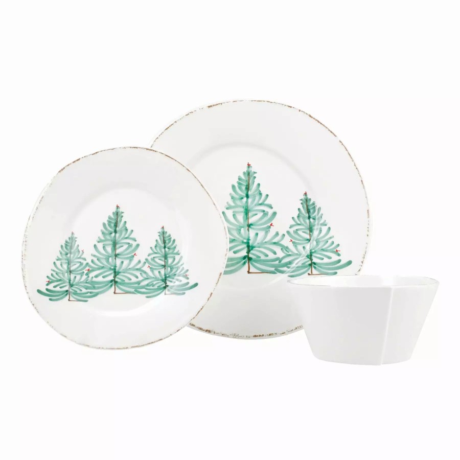 Sets * | Vietri Melamine Lastra Holiday Three-Piece Place Setting