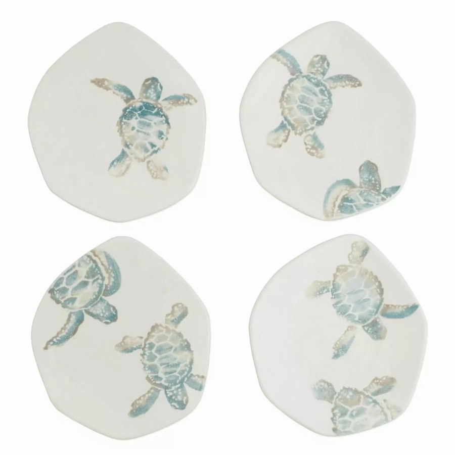 Dinnerware * | Vietri Tartaruga Assorted Salad Plates Set Of 4