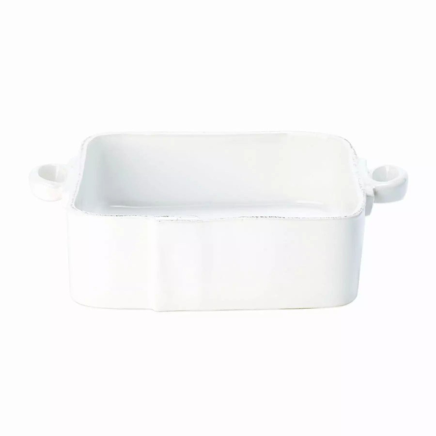 Sets * | Vietri Lastra White Square Baker