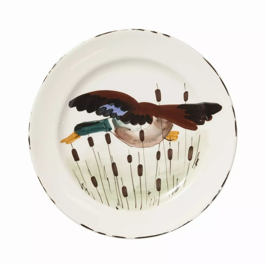 Dinnerware * | Vietri Wildlife Mallard Dinner Plate