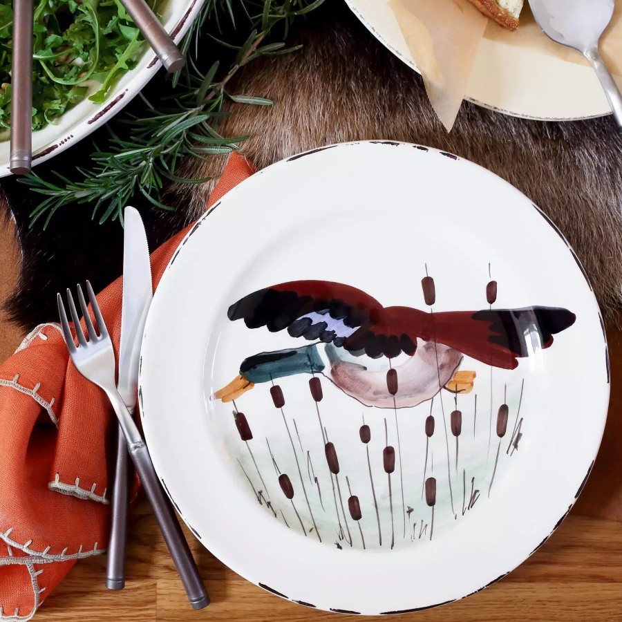 Dinnerware * | Vietri Wildlife Mallard Dinner Plate