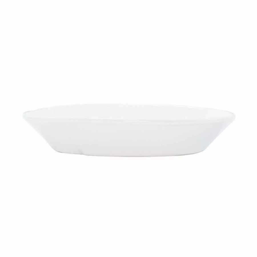 Sets * | Vietri Lastra White Small Oval Baker