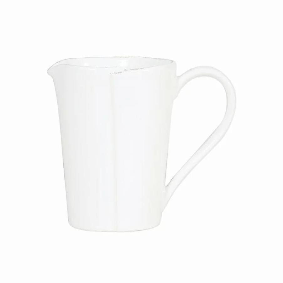 Dinnerware * | Vietri Melamine Lastra White Pitcher