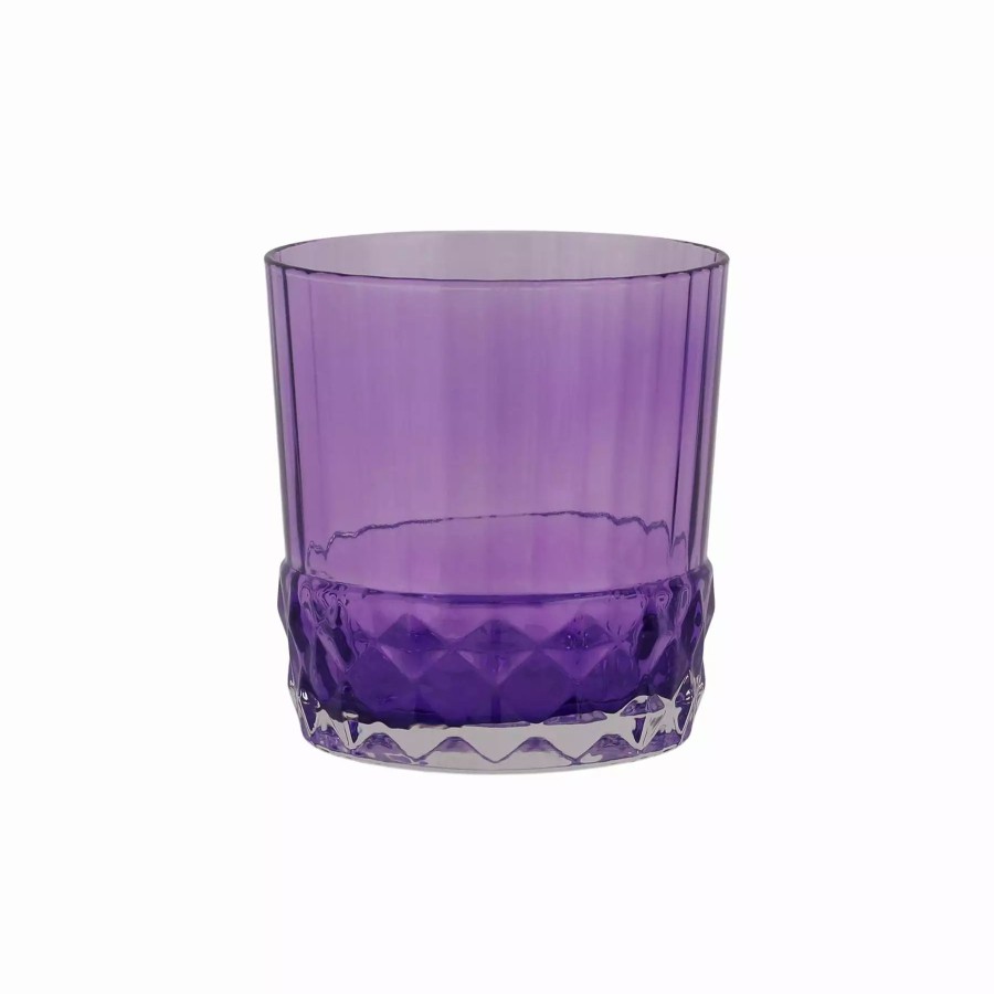 Flatware * | Viva By Vietri Deco Purple Short Tumbler