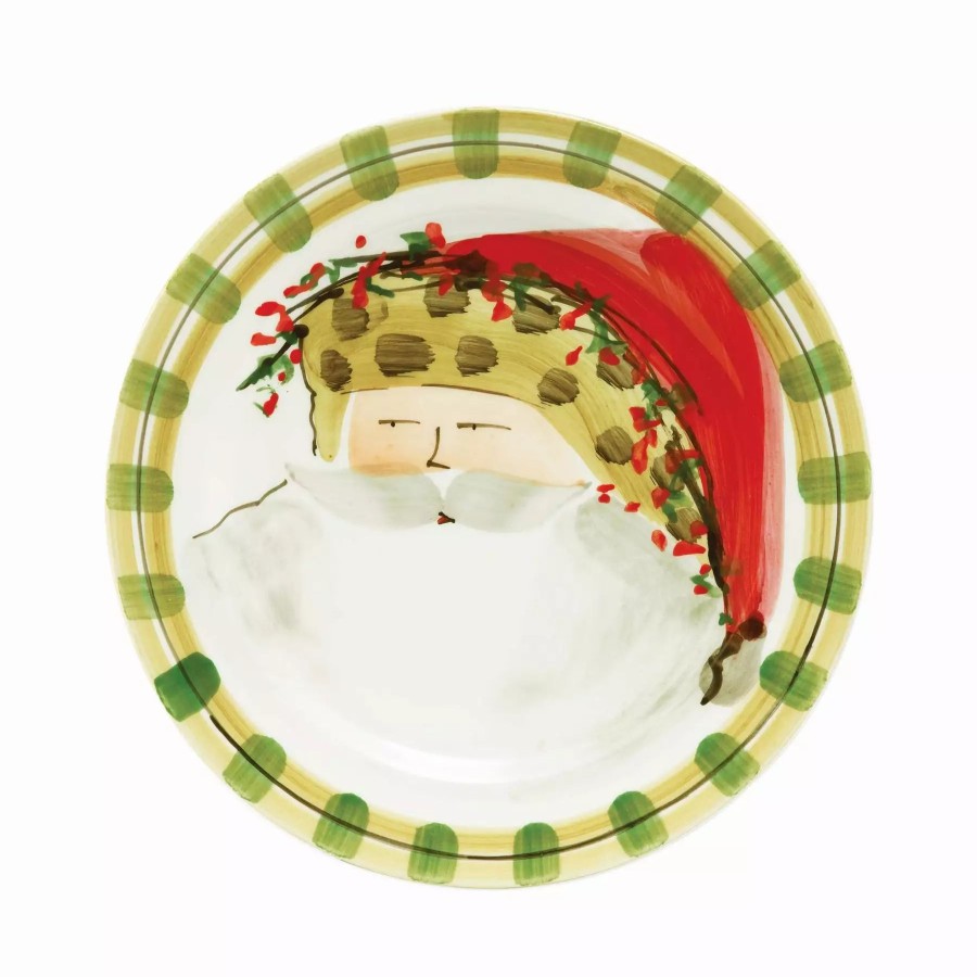 Dinnerware * | Vietri Old St. Nick Dinner Plate Animal Hat