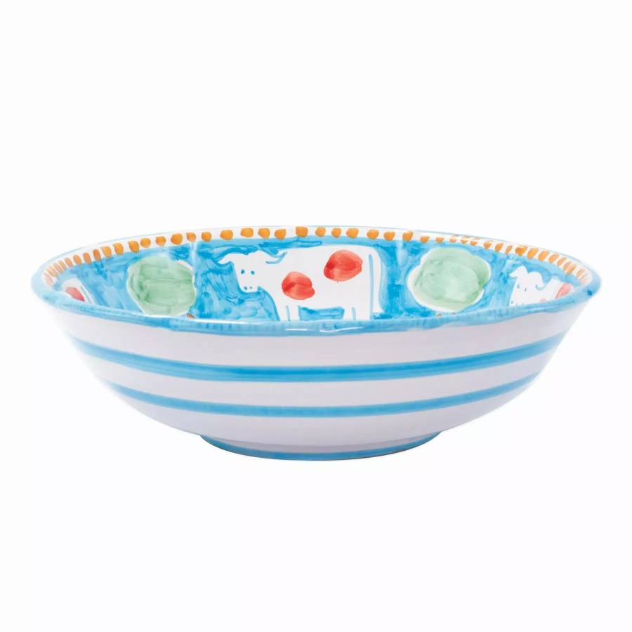 Serveware * | Vietri Campagna Mucca Large Serving Bowl