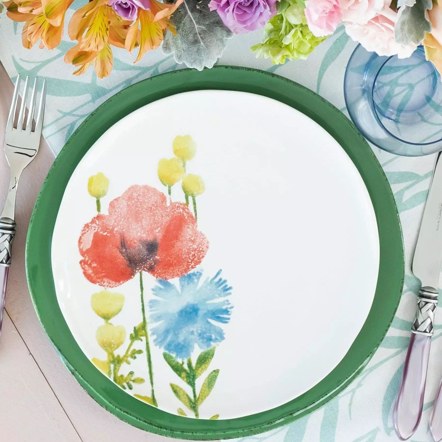 Dinnerware * | Vietri Fiori Di Campo Poppy & Daisy Salad Plate