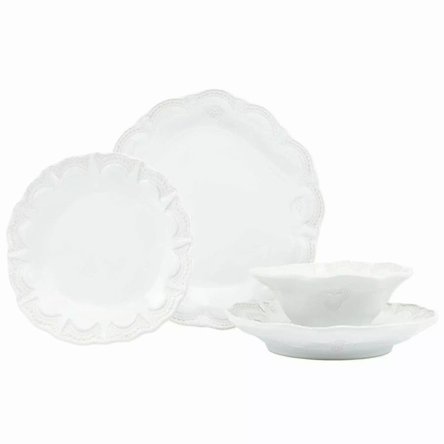 Sets * | Vietri Incanto Stone Lace Four-Piece Place Setting