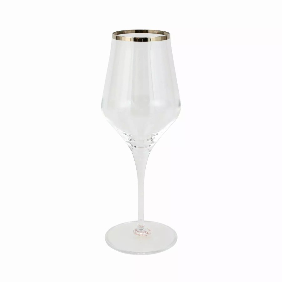 Flatware * | Vietri Contessa Platinum Water Glass