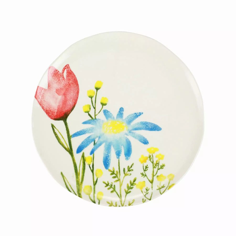 Dinnerware * | Vietri Fiori Di Campo Tulip & Daisy Dinner Plate