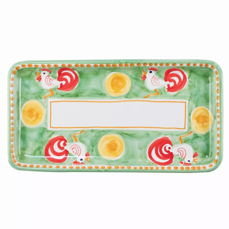 Serveware * | Vietri Campagna Gallina Rectangular Platter