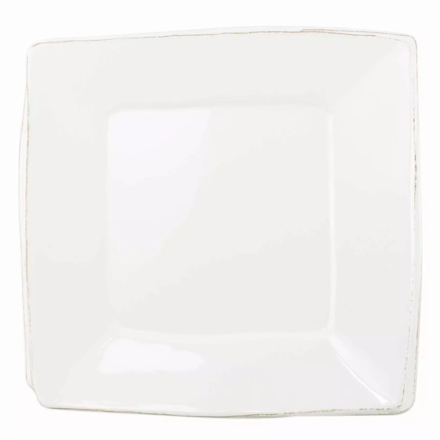 Dinnerware * | Vietri Melamine Lastra White Square Platter