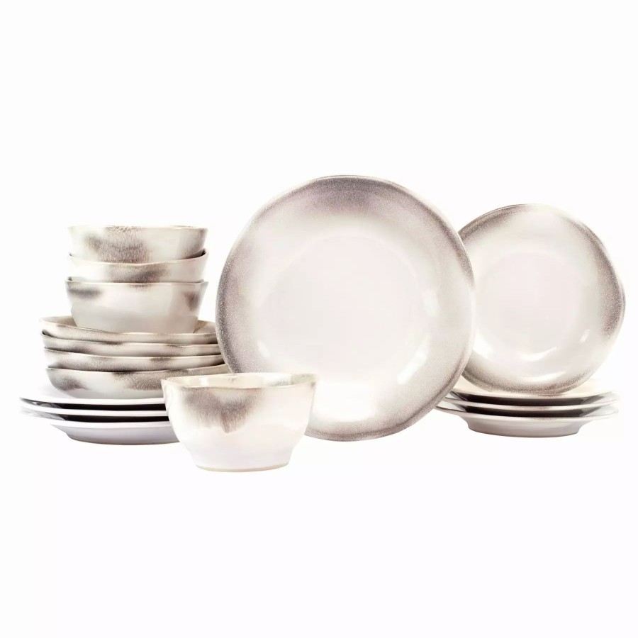 Sets * | Vietri Aurora Ash Sixteen-Piece Place Setting