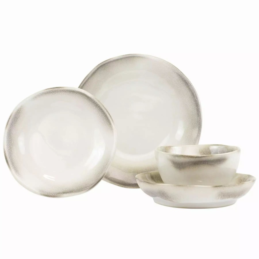 Sets * | Vietri Aurora Ash Four-Piece Place Setting