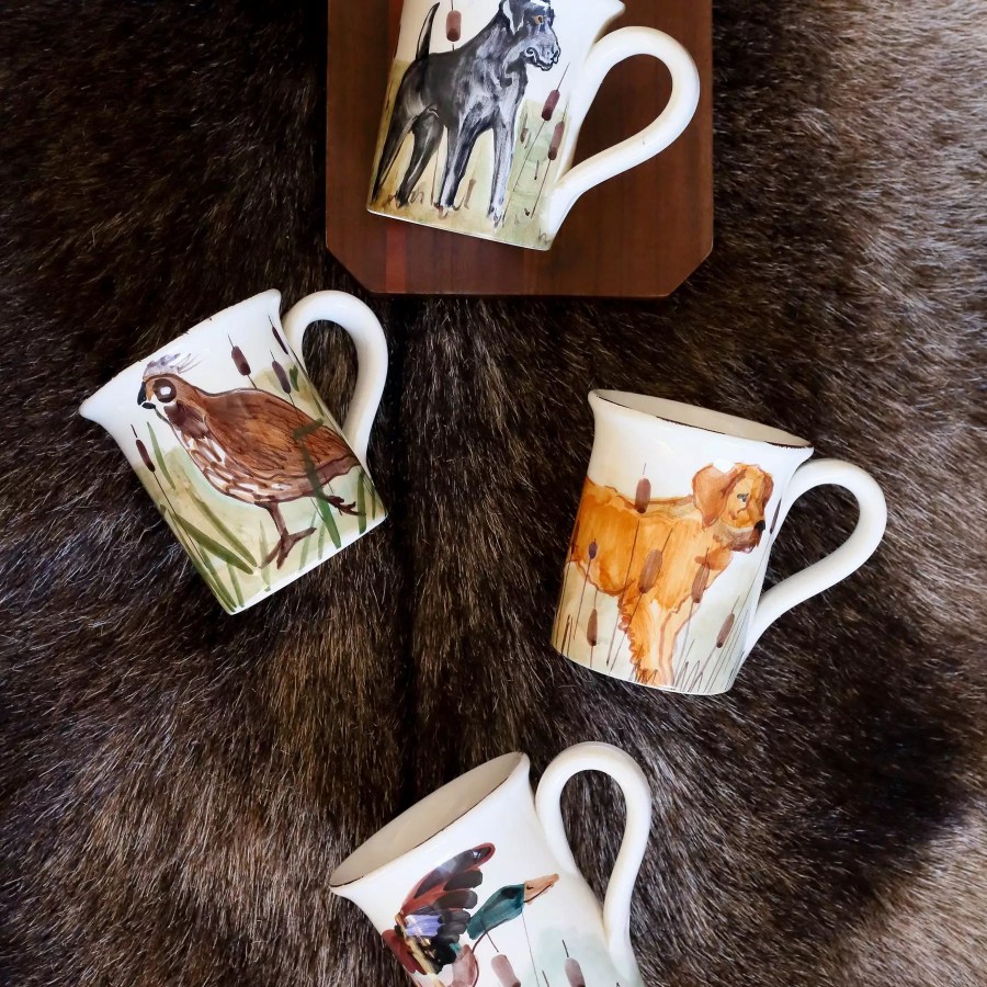 Dinnerware * | Vietri Wildlife Hunting Dog Mug