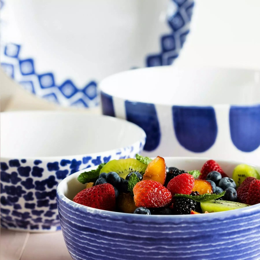 Sets * | Viva By Vietri Santorini 4-Piece Serving Bowls Set