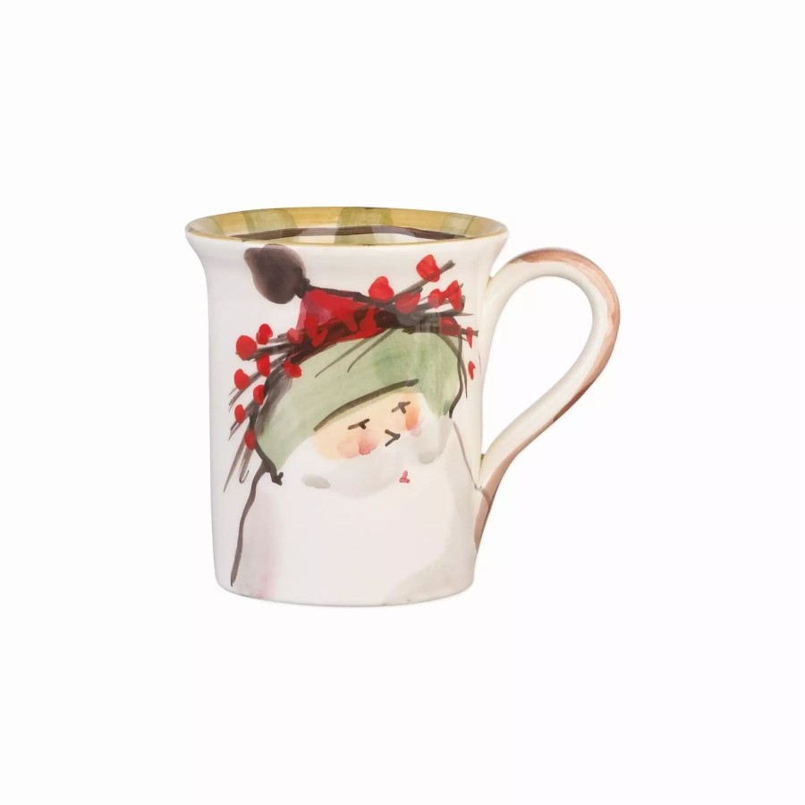 Dinnerware * | Vietri Old St. Nick Mug Green