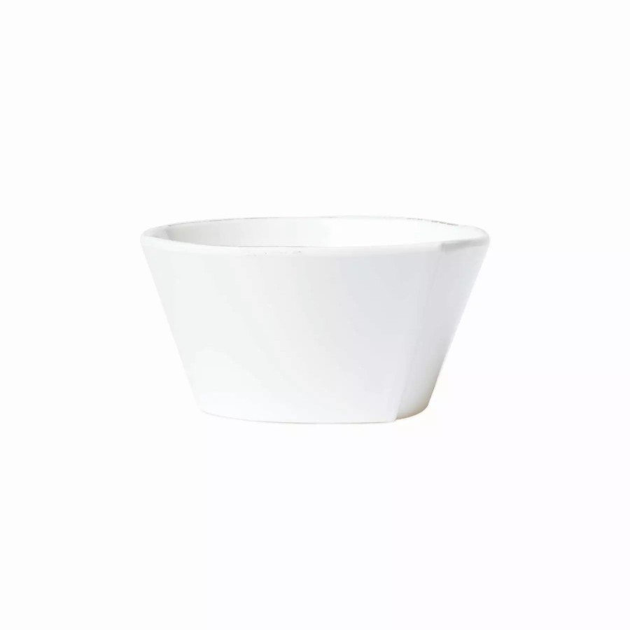 Dinnerware * | Vietri Melamine Lastra White Stacking Cereal Bowl