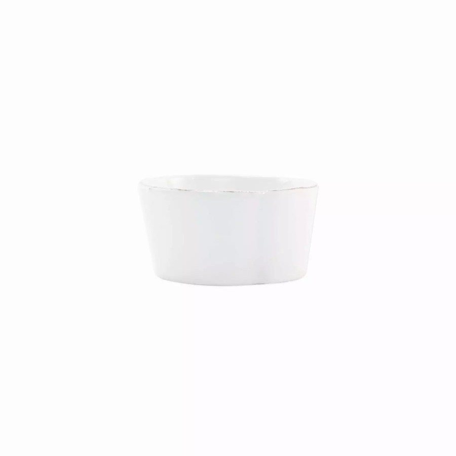 Dinnerware * | Vietri Melamine Lastra White Condiment Bowl