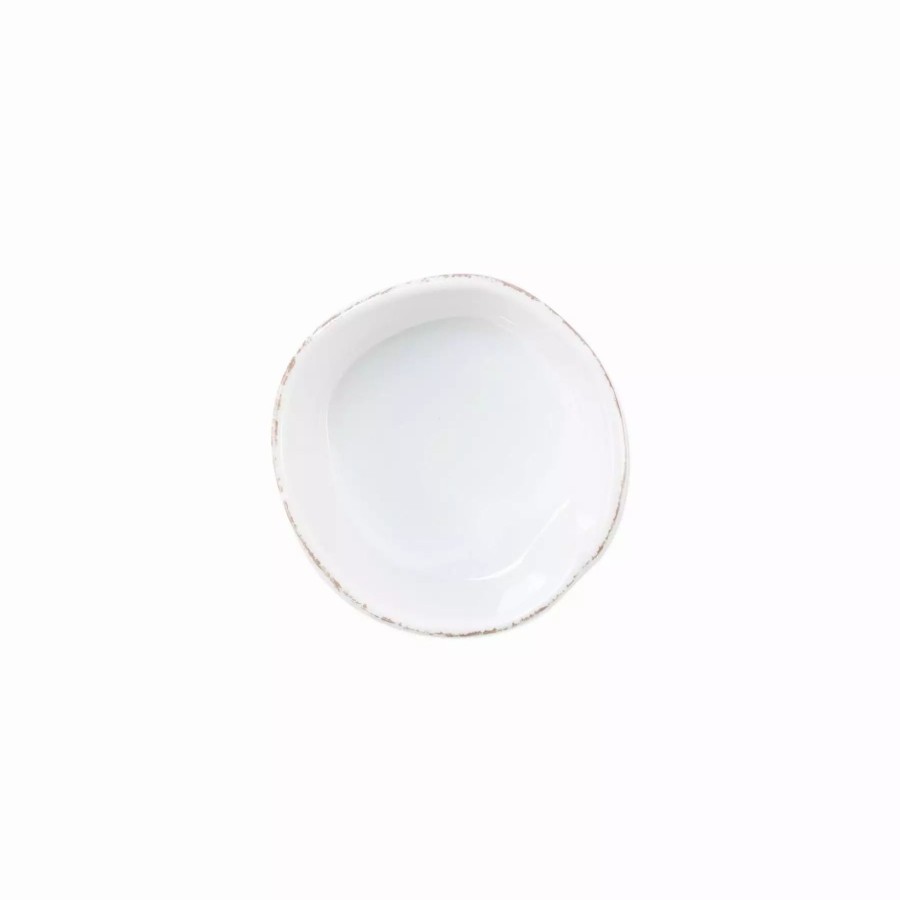 Dinnerware * | Vietri Melamine Lastra White Condiment Bowl