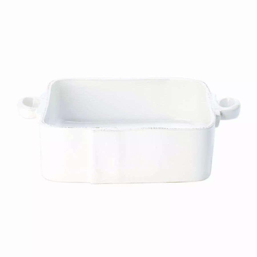 Sets * | Vietri Lastra White 4-Piece Bakeware Essentials Set