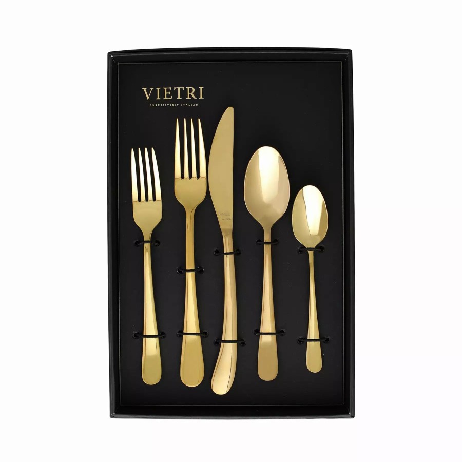 Serveware * | Vietri Settimocielo Oro Five-Piece Place Setting Set Of 4