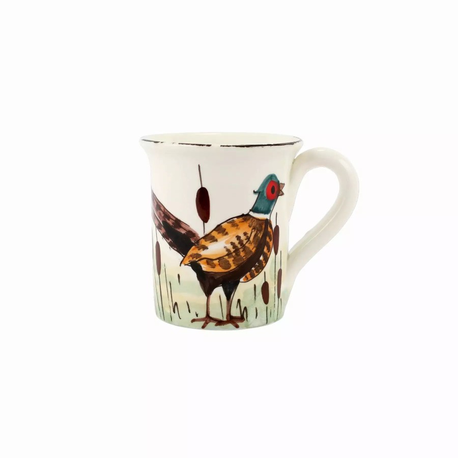 Dinnerware * | Vietri Wildlife Pheasant Mug