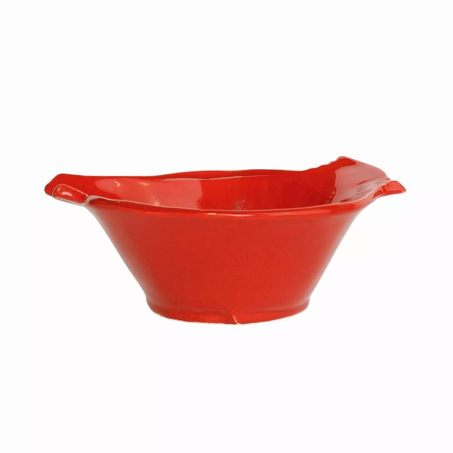 Serveware * | Vietri Lastra Holiday Figural Red Bird Medium Bowl