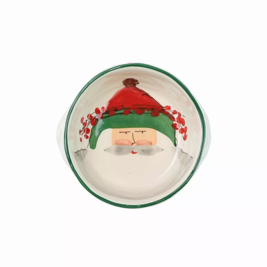 Sets * | Vietri Old St. Nick Small Handled Round Baker