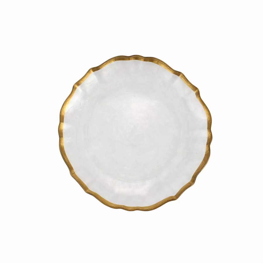 Dinnerware * | Viva By Vietri Baroque Glass Clear Cocktail Plate