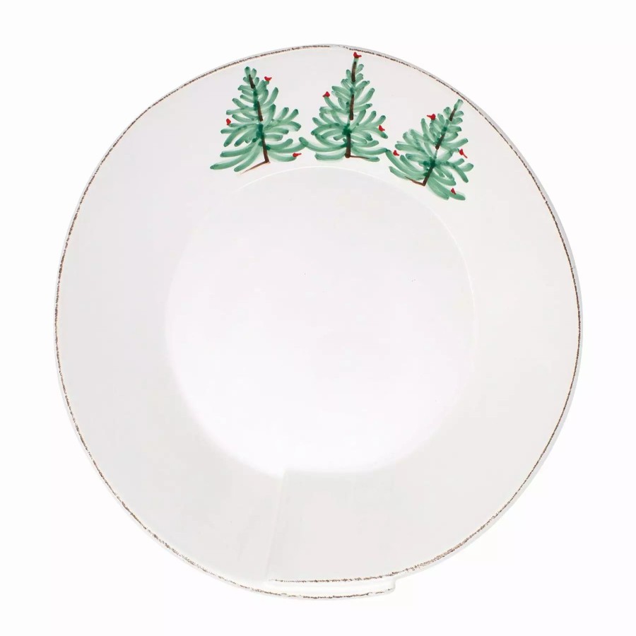 Serveware * | Vietri Lastra Holiday Large Shallow Serving Bowl