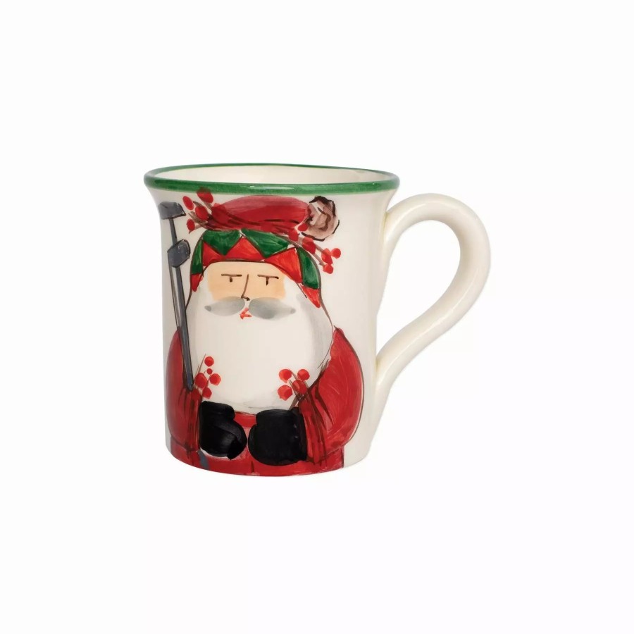 Dinnerware * | Vietri Old St. Nick Mug Golfing