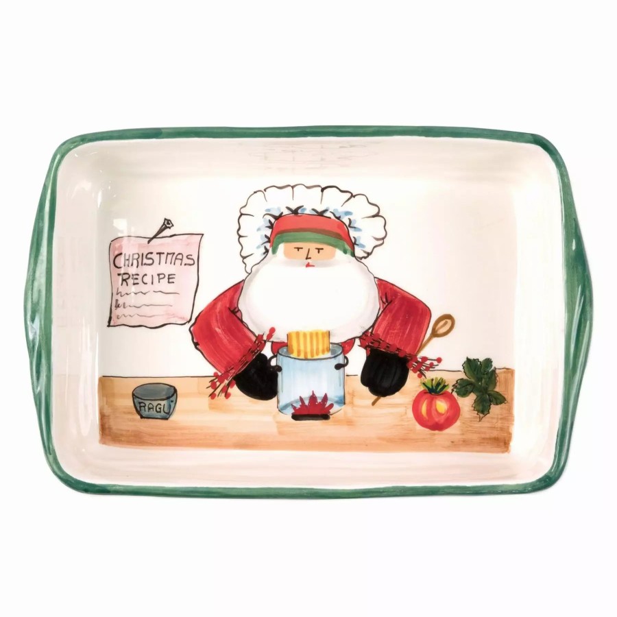 Sets * | Vietri Old St. Nick Rectangular Baker With Chef