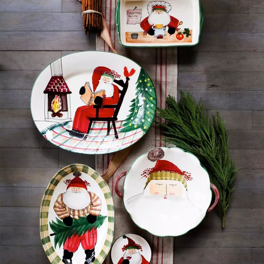 Sets * | Vietri Old St. Nick Rectangular Baker With Chef