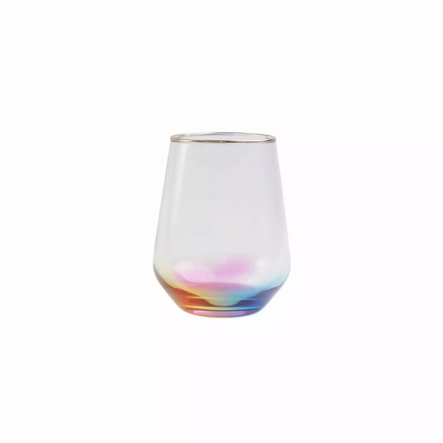 Flatware * | Viva By Vietri Rainbow Stemless Wine Glass