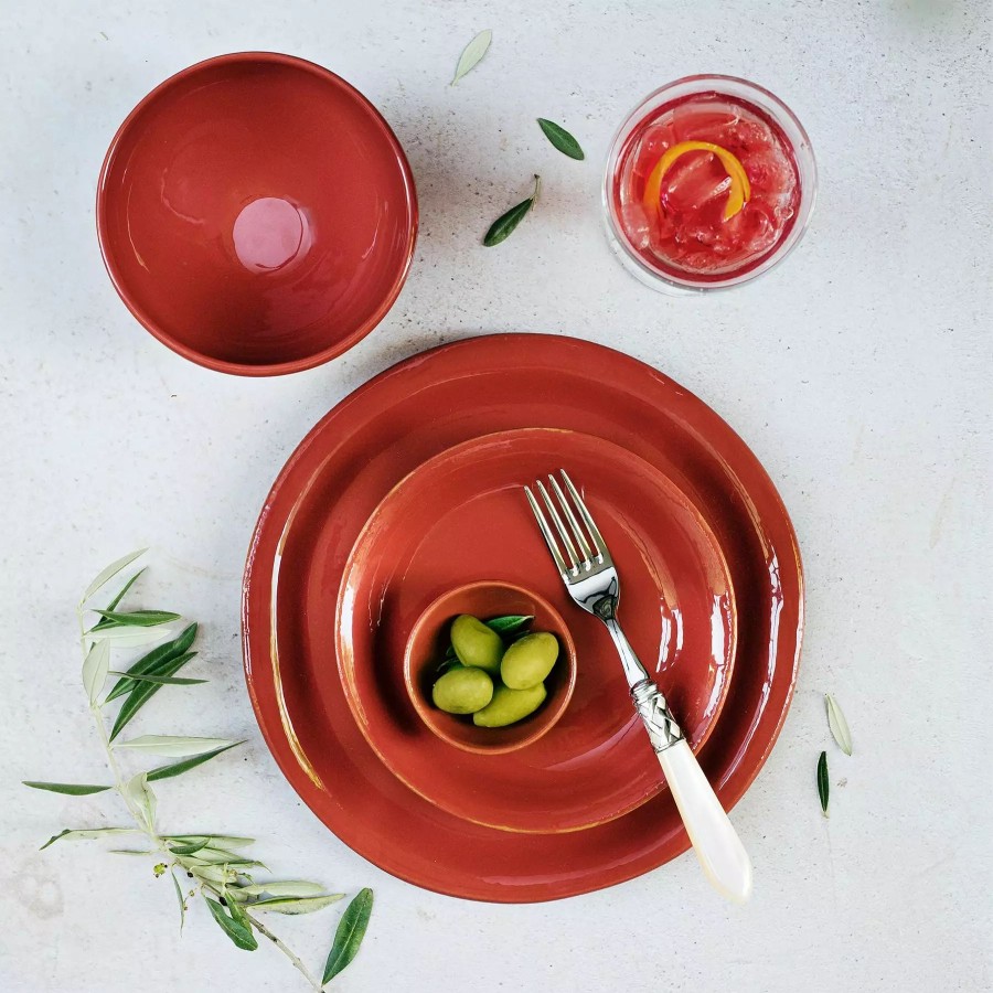 Dinnerware * | Vietri Cucina Fresca Paprika Dinner Plate