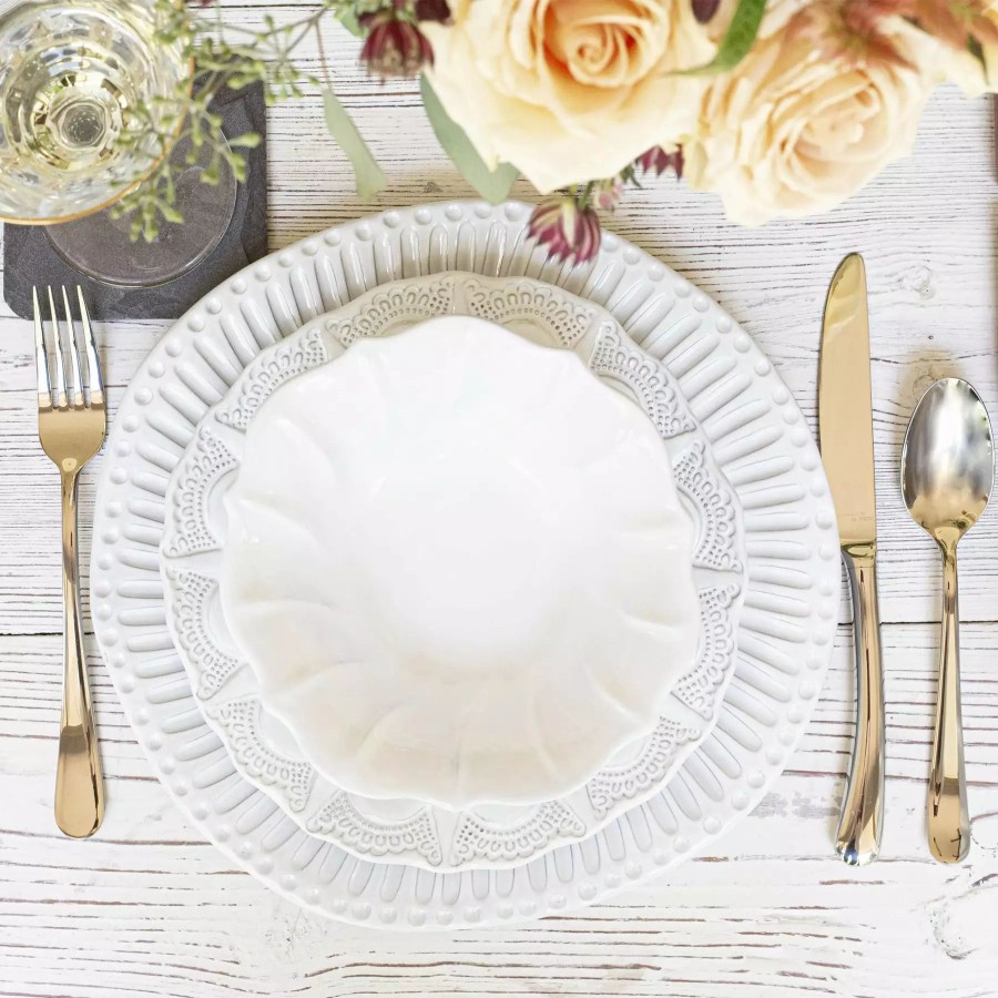 Dinnerware * | Vietri Incanto Lace Salad Plate