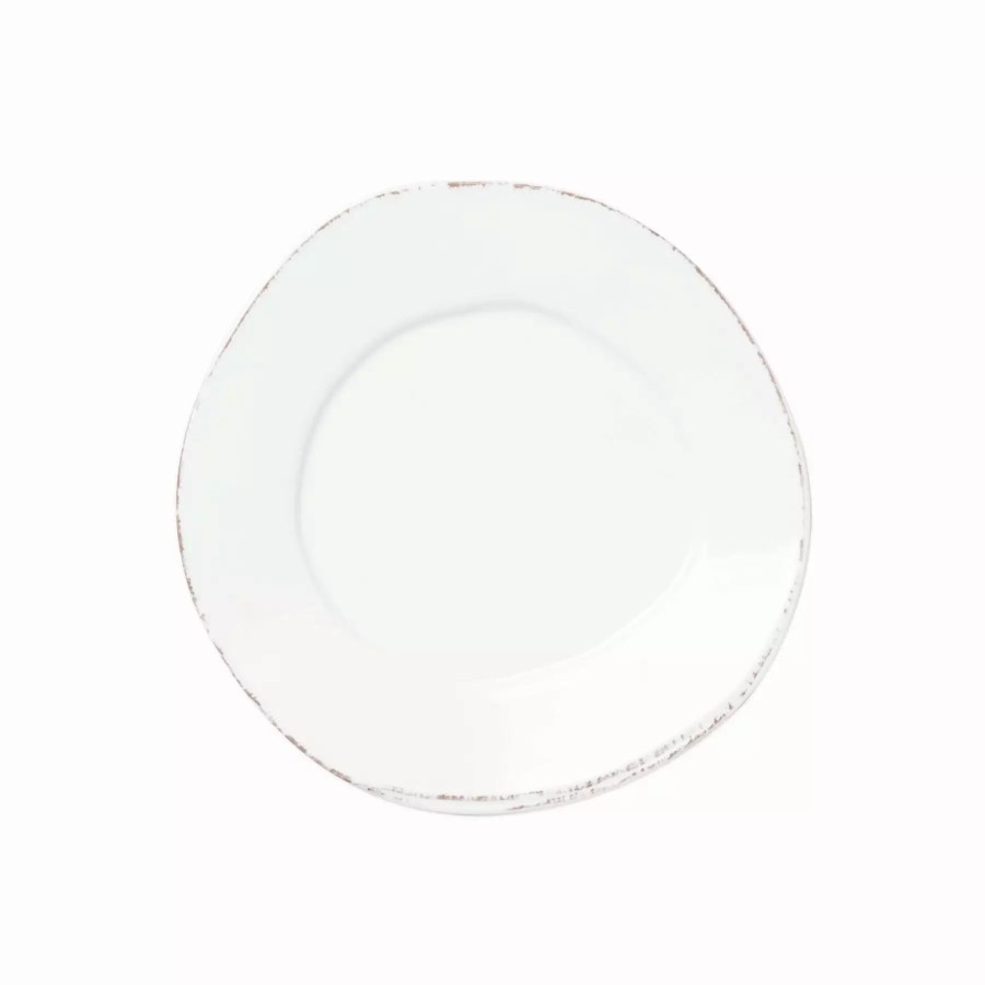 Dinnerware * | Vietri Melamine Lastra White Salad Plate