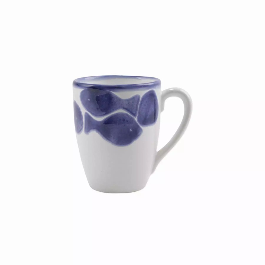 Dinnerware * | Viva By Vietri Santorini Fish Mug