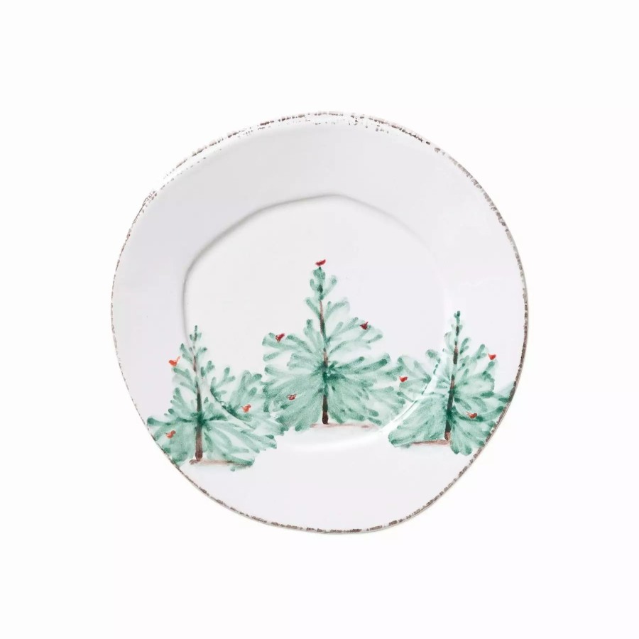 Dinnerware * | Vietri Lastra Holiday Salad Plate