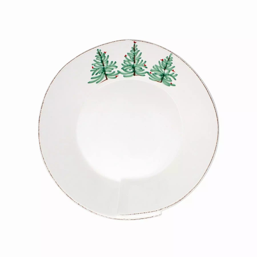 Serveware * | Vietri Lastra Holiday Medium Shallow Serving Bowl