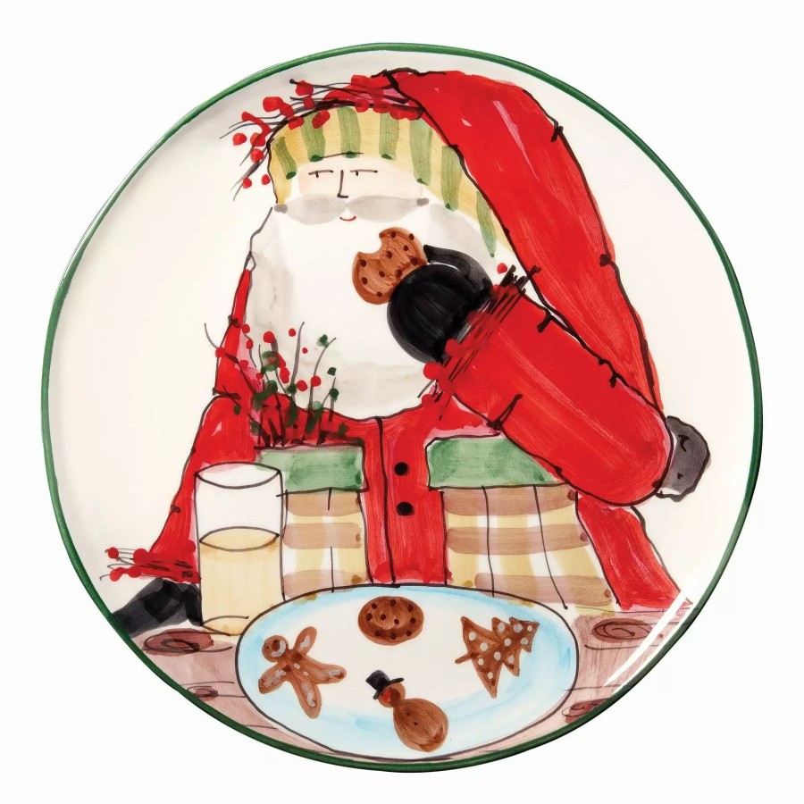 Serveware * | Vietri Old St. Nick Cookie Platter