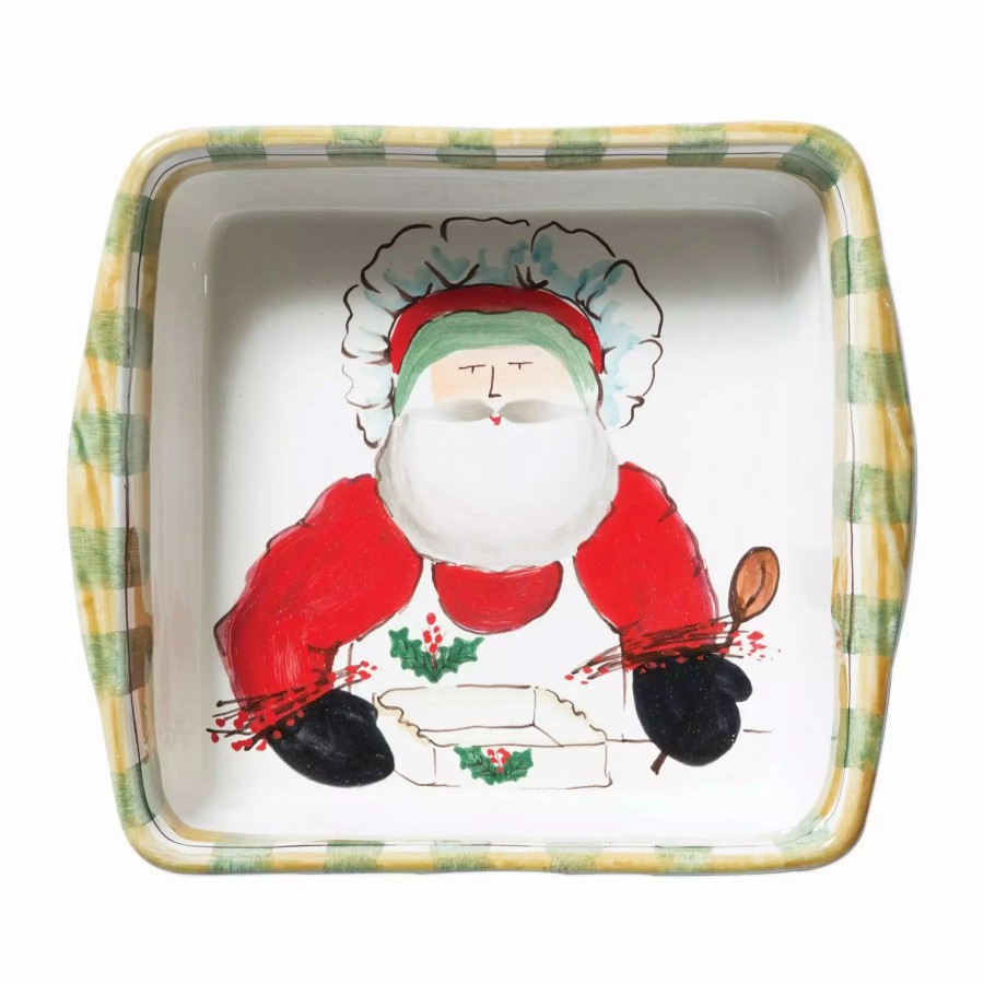 Sets * | Vietri Old St. Nick Square Baker W/ Chef