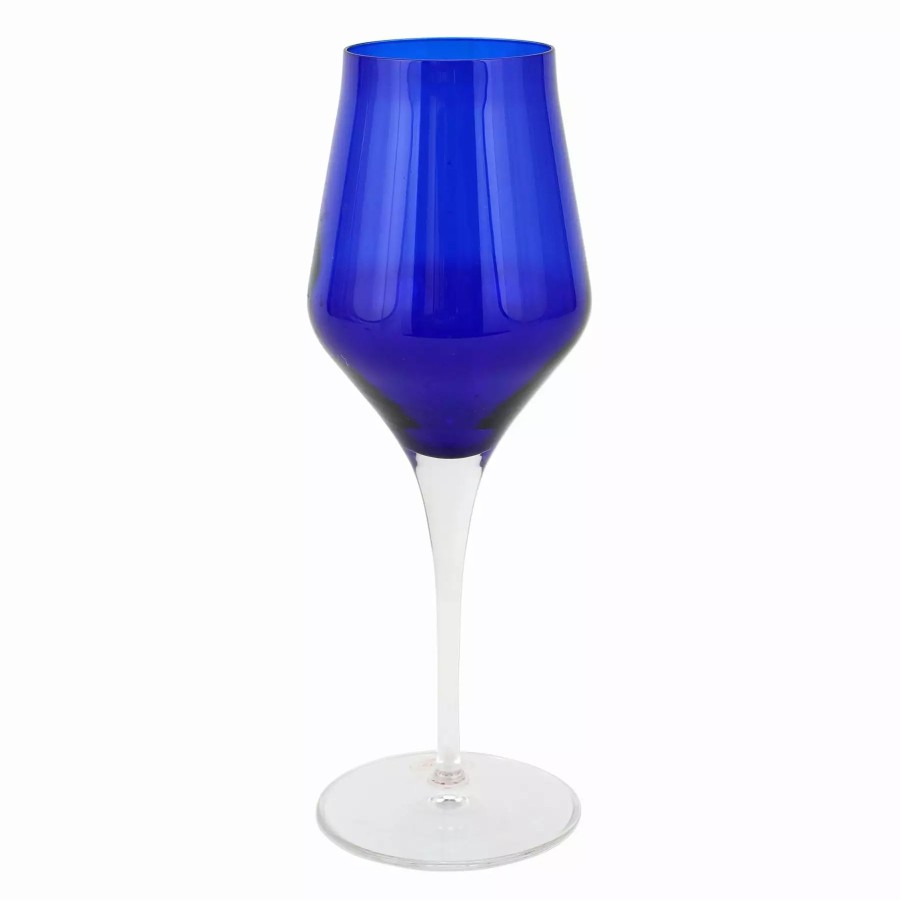 Flatware * | Vietri Contessa Cobalt Wine Glass