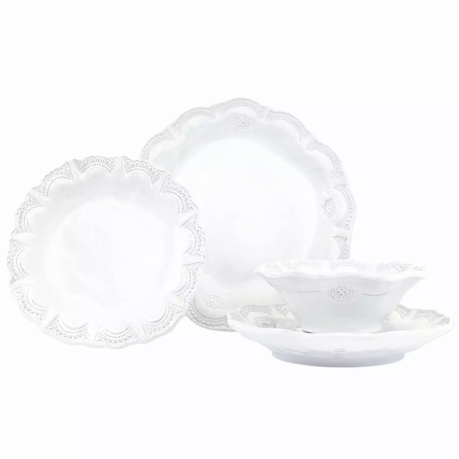 Sets * | Vietri Incanto Lace Four-Piece Place Setting