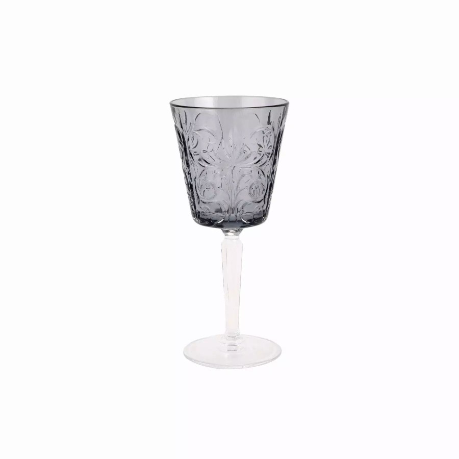 Flatware * | Vietri Barocco Smoke Wine Glass