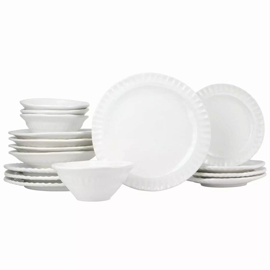 Sets * | Vietri Pietra Serena Sixteen-Piece Place Setting