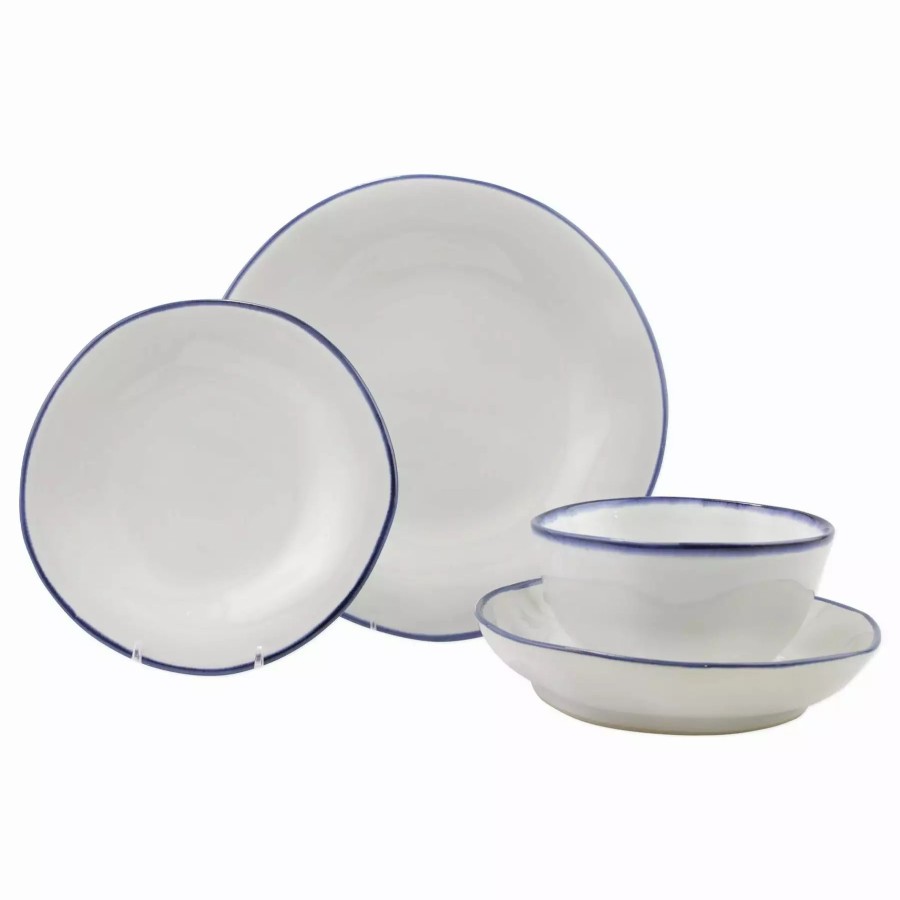 Sets * | Vietri Aurora Edge Four-Piece Place Setting