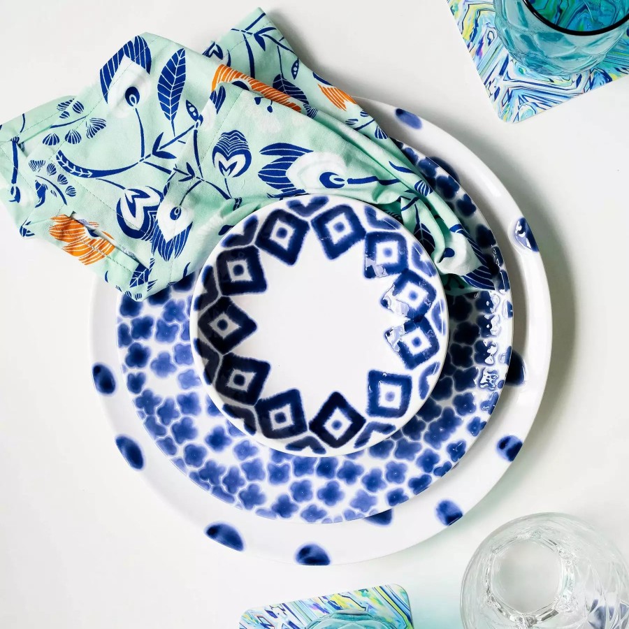 Dinnerware * | Viva By Vietri Santorini Flower Salad Plate